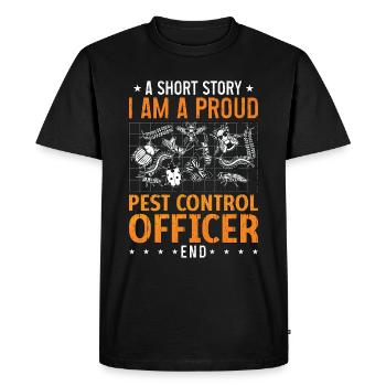 Pest Control A Short Story I Am Pest Management - Men's Premium Organic T-Shirt - black - Front - Nico (187cm)