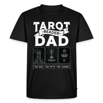 Tarot Reader Dad The Idol The Myth Psychic Tarot - Men's Premium Organic T-Shirt - black - Front - Nico (187cm)