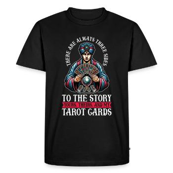 Tarot Reading There Are Always Fortune Telling - Men's Premium Organic T-Shirt - black - Front - Nico (187cm)