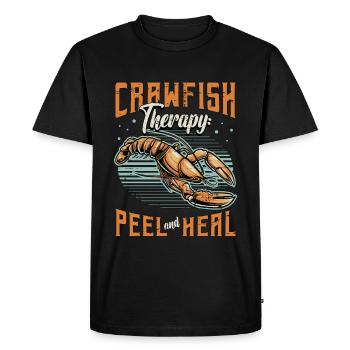 Crawfish Boil Crawfish Therapy Peel And Shellfish - Men's Premium Organic T-Shirt - black - Front - Nico (187cm)