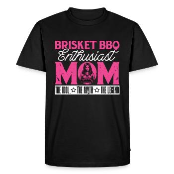 Brisket BBQ Enthusiast Mom The Idol Barbecue Lover - Men's Premium Organic T-Shirt - black - Front - Nico (187cm)