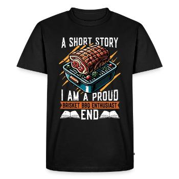 Brisket Barbeque A Short Story I Am A Meat Lover - Men's Premium Organic T-Shirt - black - Front - Nico (187cm)