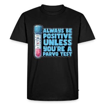 Infirmière vétérinaire Soyez toujours un vétérinaire positif - T-shirt Premium bio Homme - noir - Devant - Nico (187cm)