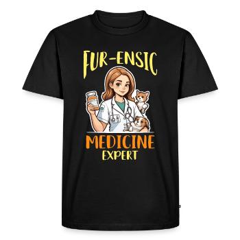Médecine vétérinaire Médecine fur-légale Clinique vétérinaire - T-shirt Premium bio Homme - noir - Devant - Nico (187cm)