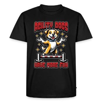 Agility Dogs Have Animal Lover Agility Training - Men's Premium Organic T-Shirt - black - Front - Nico (187cm)