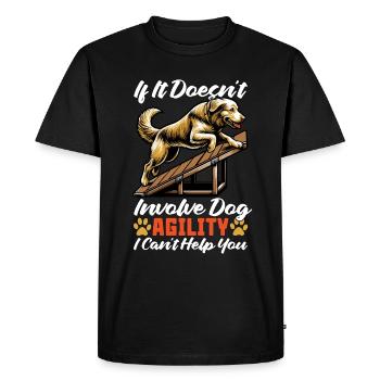 Formation à l’agilité canine si ce n’est pas l’amour des animaux - T-shirt Premium bio Homme - noir - Devant - Nico (187cm)