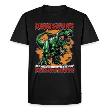 Paléontologie Les dinosaures sont les collectionneurs de fossiles - T-shirt Premium bio Homme - noir - Devant - Nico (187cm)