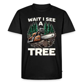 Chirurgien arboricole Attendez, je vois un arboriculteur - T-shirt Premium bio Homme - noir - Devant - Nico (187cm)