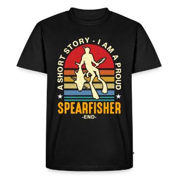 Chasse sous-marine Une nouvelle Je suis un pêcheur fier - T-shirt Premium bio Homme - noir - Devant - Nico (187cm)