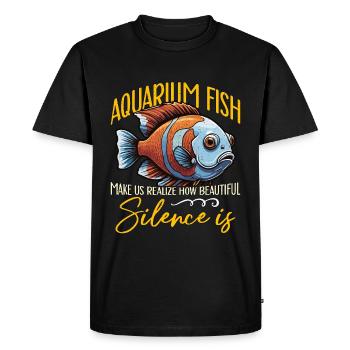 Les poissons d’aquarium nous font réaliser à quel point l’aquariophilie - T-shirt Premium bio Homme - noir - Devant - Nico (187cm)