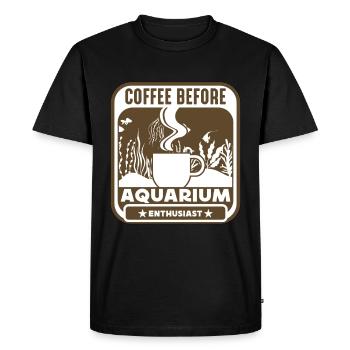 Aquarium Enthusiast Coffee Aquascape Coffee Lover - Men's Premium Organic T-Shirt - black - Front - Nico (187cm)