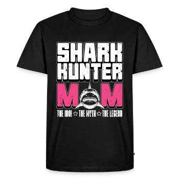 Maman chasseuse de requins L’idole aime la chasse aux fossiles - T-shirt Premium bio Homme - noir - Devant - Nico (187cm)