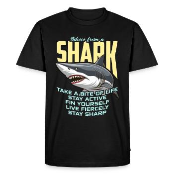 Conseils de chasse au requin d’une chasse aux fossiles de requin - T-shirt Premium bio Homme - noir - Devant - Nico (187cm)