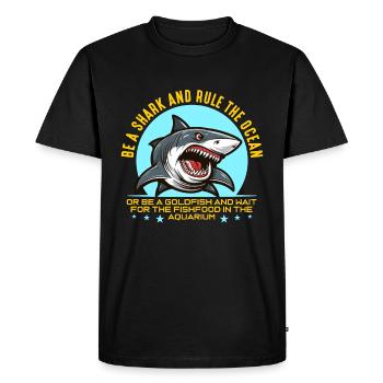 Chasse au requin Soyez un requin et régnez sur la chasse aux fossiles - T-shirt Premium bio Homme - noir - Devant - Nico (187cm)