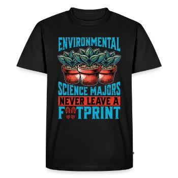 Environmental Science Majors Environmentalist - Men's Premium Organic T-Shirt - black - Front - Nico (187cm)