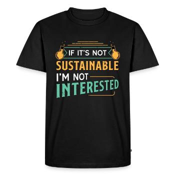 Environmental Scientist If It's Not Agriculturist - Men's Premium Organic T-Shirt - black - Front - Nico (187cm)