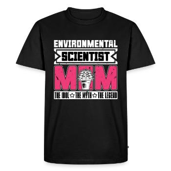 Scientifique de l’environnement Maman La pédologue - T-shirt Premium bio Homme - noir - Devant - Nico (187cm)