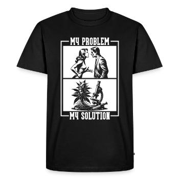 Scientifique de l’environnement Mon problème Pictogramme Papa - T-shirt Premium bio Homme - noir - Devant - Nico (187cm)