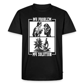 Scientifique de l’environnement Mon problème Pictogramme Maman - T-shirt Premium bio Homme - noir - Devant - Nico (187cm)
