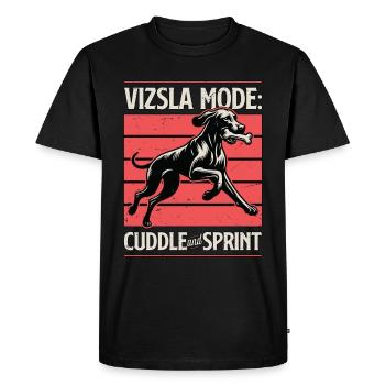 Vizsla Mode Câlin Et Sprint Chien Amoureux Propriétaire D’animaux De Compagnie - T-shirt Premium bio Homme - noir - Devant - Nico (187cm)