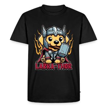Labrador Retriever Labra-Thor Dog Sports Pet Owner - Men's Premium Organic T-Shirt - black - Front - Nico (187cm)