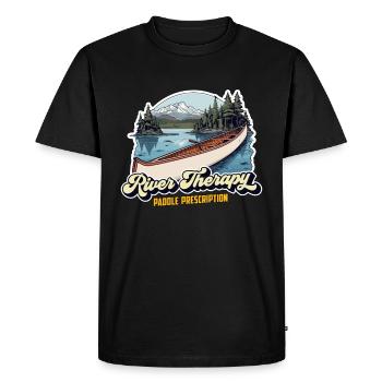 Canoeing River Therapy Paddle Prescription Boating - Men's Premium Organic T-Shirt - black - Front - Nico (187cm)