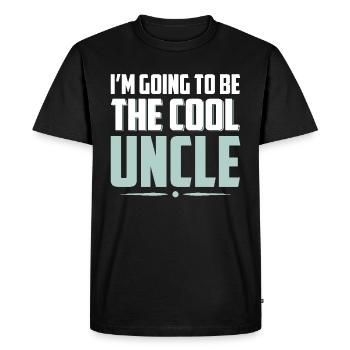 I'm going to be the cool uncle - Men's Premium Organic T-Shirt - black - Front - Nico (187cm)