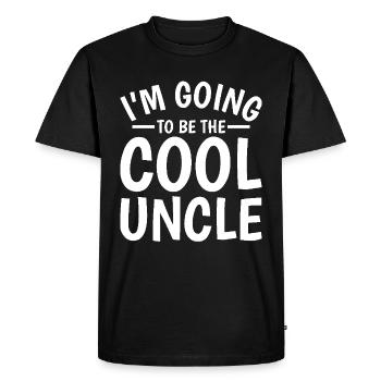 I'm going to be the cool uncle - Men's Premium Organic T-Shirt - black - Front - Nico (187cm)