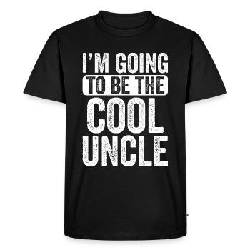 I'm going to be the cool uncle - Men's Premium Organic T-Shirt - black - Front - Nico (187cm)