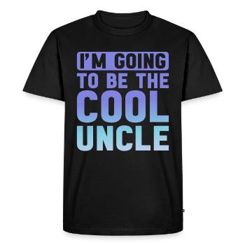 I'm going to be the cool uncle - Men's Premium Organic T-Shirt - black - Front - Nico (187cm)