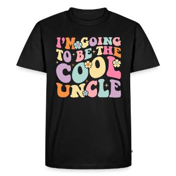 I'm going to be the cool uncle - Men's Premium Organic T-Shirt - black - Front - Nico (187cm)
