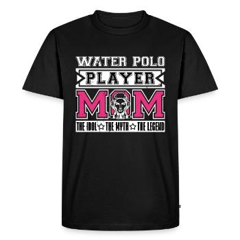 Water Polo Player Mom The Idol Loves Swimming - Men's Premium Organic T-Shirt - black - Front - Nico (187cm)