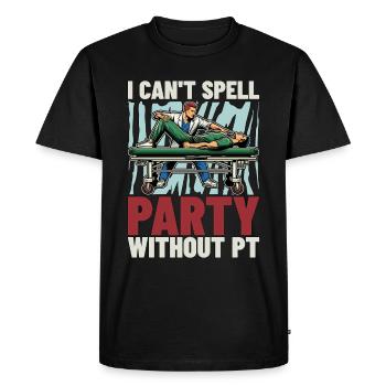 Physiothérapeute Je ne peux pas épeler Thérapeute de fête - T-shirt Premium bio Homme - noir - Devant - Nico (187cm)
