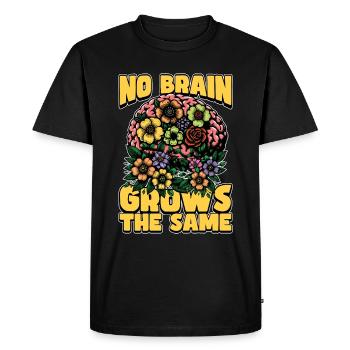 Neurosurgeon No Brain Grows The Same Neurologist - Men's Premium Organic T-Shirt - black - Front - Nico (187cm)