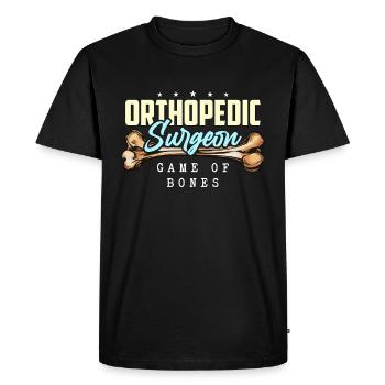Chirurgien orthopédique Jeu Des Os Agent De Santé - T-shirt Premium bio Homme - noir - Devant - Nico (187cm)