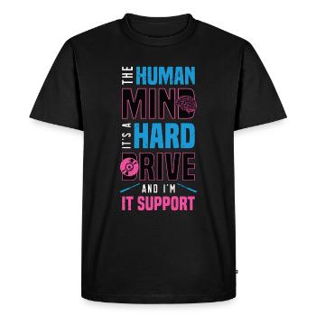 Neurosurgeon The Human Mind It's Neuroscience - Men's Premium Organic T-Shirt - black - Front - Nico (187cm)