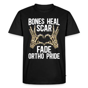 Chirurgien orthopédique Bones Heal Kinésithérapeute - T-shirt Premium bio Homme - noir - Devant - Nico (187cm)
