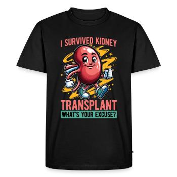 Transplant Surgery I Survived Kidney Surgical Tech - Men's Premium Organic T-Shirt - black - Front - Nico (187cm)