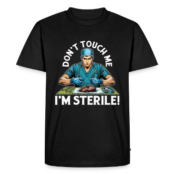 Transplant Surgery Don't Touch Me Surgical Tech - Men's Premium Organic T-Shirt - black - Front - Nico (187cm)