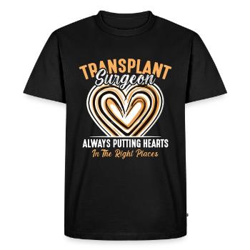 Le chirurgien de transplantation met toujours un agent de santé - T-shirt Premium bio Homme - noir - Devant - Nico (187cm)
