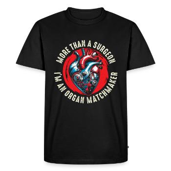 La chirurgie de transplantation plus qu’un chirurgien - T-shirt Premium bio Homme - noir - Devant - Nico (187cm)