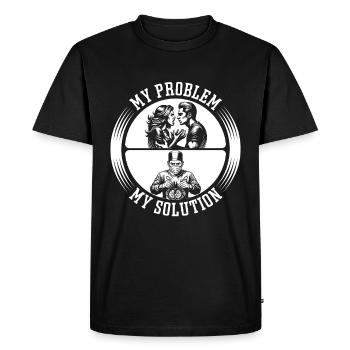 Transplant Surgery My Problem My Pictogram Dad Mom - Men's Premium Organic T-Shirt - black - Front - Nico (187cm)