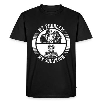 Transplant Surgery My Problem My Pictogram Mom Dad - Men's Premium Organic T-Shirt - black - Front - Nico (187cm)