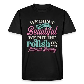 Plastic Surgery We Don't Make You Cosmetic Nurse - Men's Premium Organic T-Shirt - black - Front - Nico (187cm)