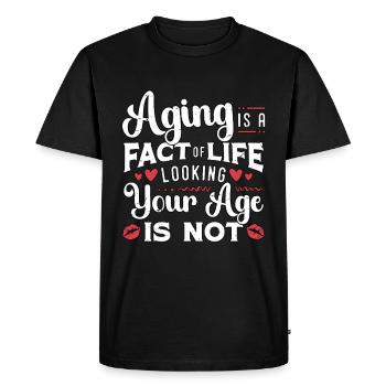 Plastic Surgery Aging Is A Fact Of Esthetician - Men's Premium Organic T-Shirt - black - Front - Nico (187cm)