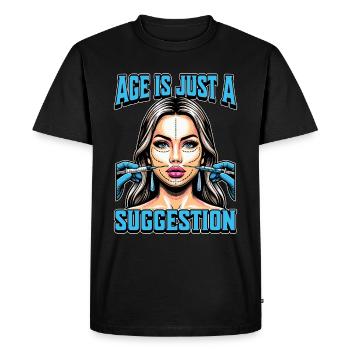 Le chirurgien plasticien Age n’est qu’une esthéticienne - T-shirt Premium bio Homme - noir - Devant - Nico (187cm)