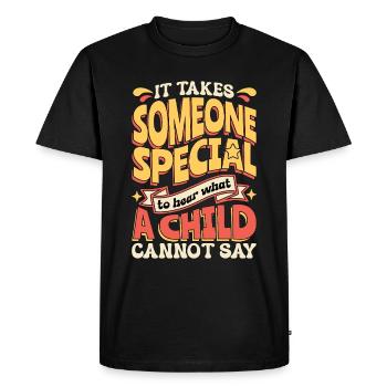 Speech Therapy It Takes Someone Special Therapist - Men's Premium Organic T-Shirt - black - Front - Nico (187cm)