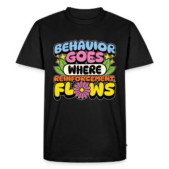 Behavioral Therapist Behavior Goes ABA Analyst - Men's Premium Organic T-Shirt - black - Front - Nico (187cm)