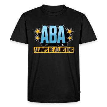 Behavioral Therapist ABA Always Be Psychologist - Men's Premium Organic T-Shirt - black - Front - Nico (187cm)