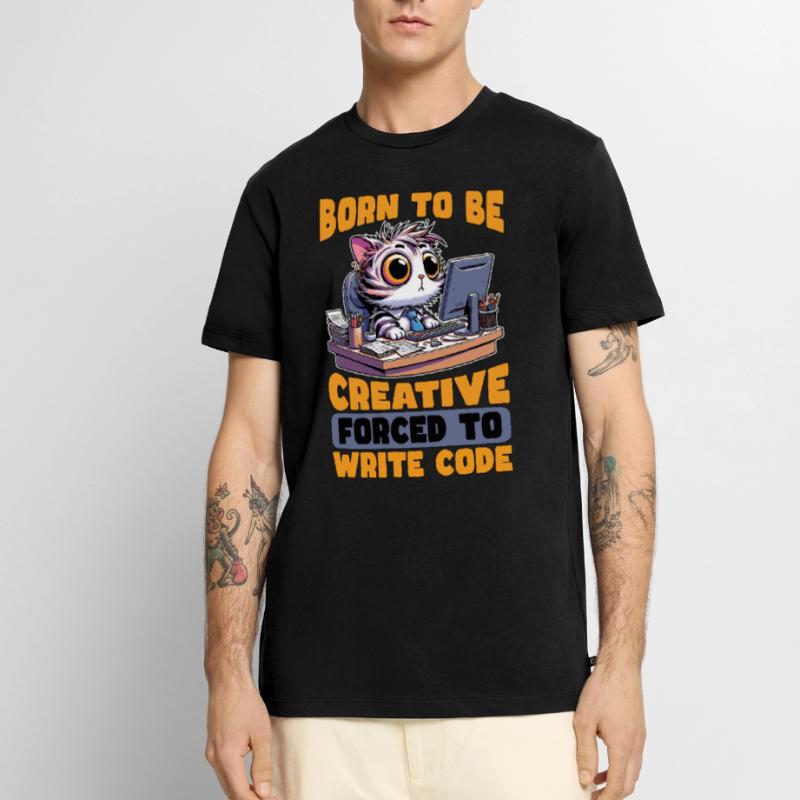 Coder Born To Be Creative Web Developer Coders Männer Premium Bio T-Shirt